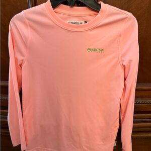 BOYS Magellan Fish Gear long sleeve shirt - Small (8) Coral color